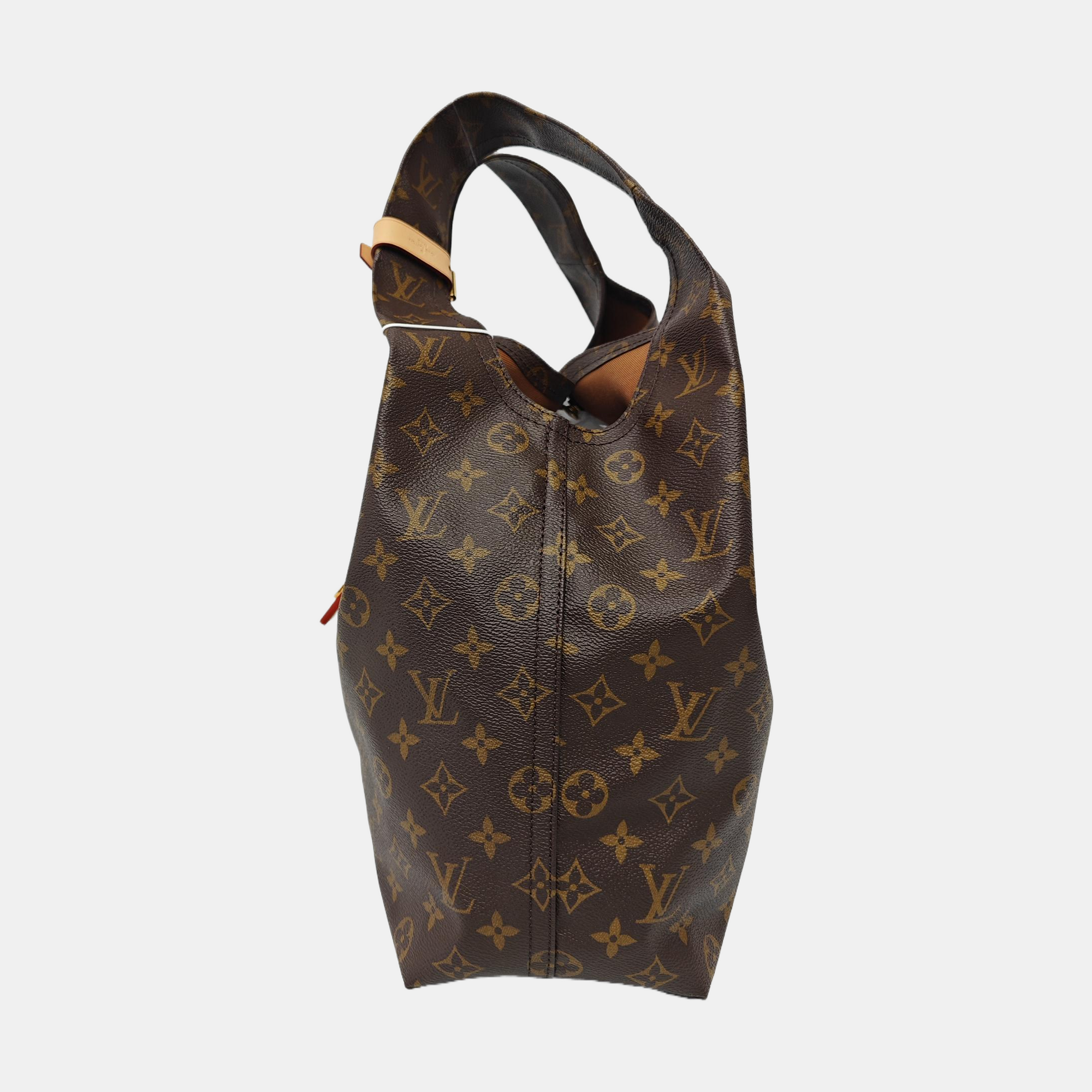ATLANTIS Monogram Coated Canvas Brown