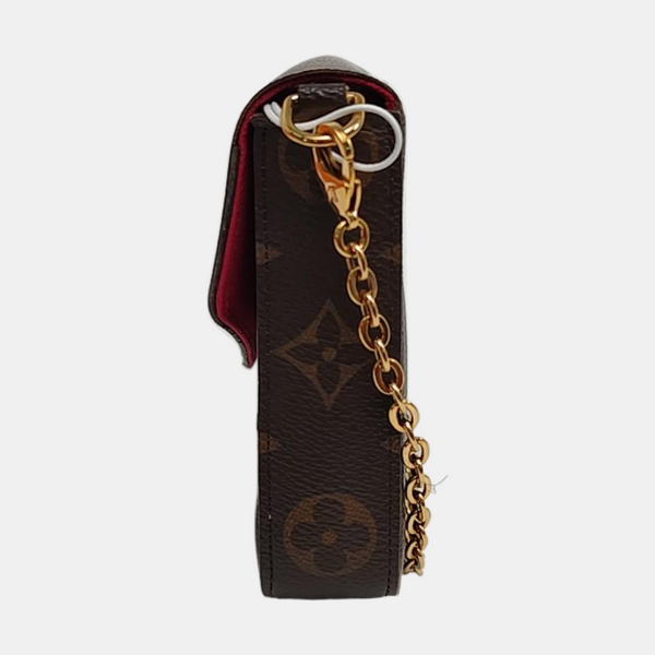 FÉLICIE Monogram Coated Canvas Brown