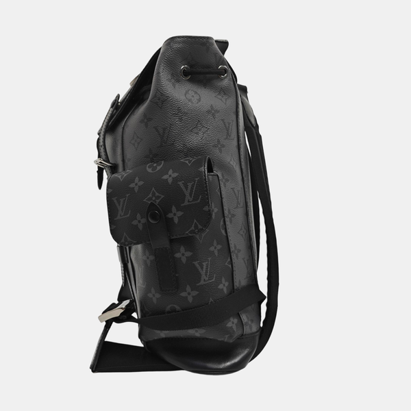 CHRISTOPHER PM Monogram Coated Canvas Gray