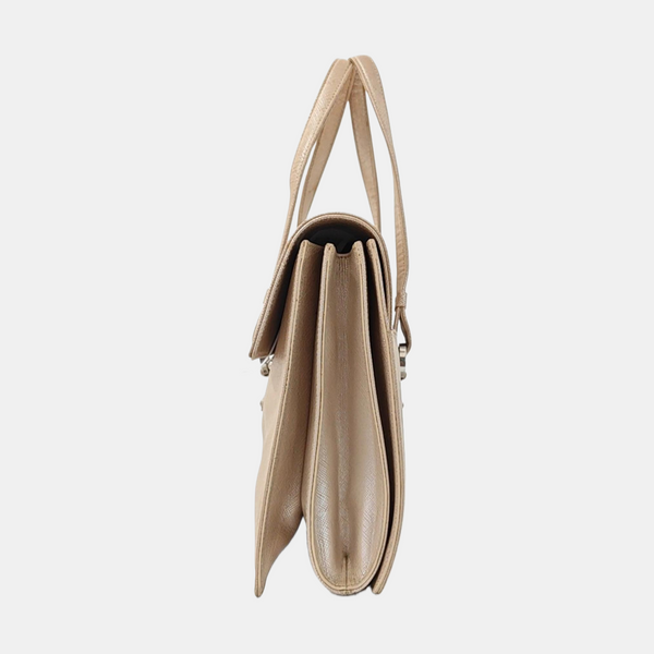 Calfskin Top Handle Bag Pink