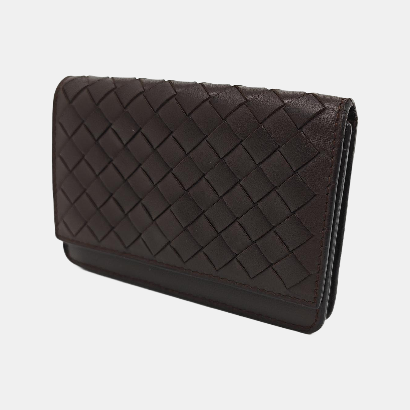 Lambskin Card Holder Brown