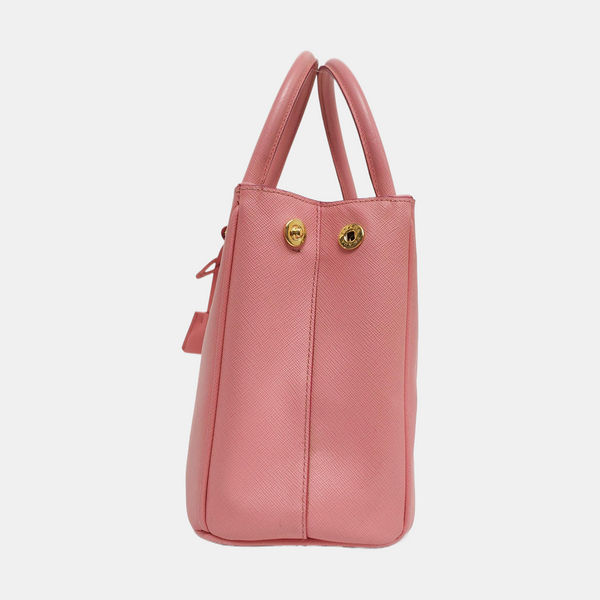 Galleria Small Saffiano Calfskin Pink