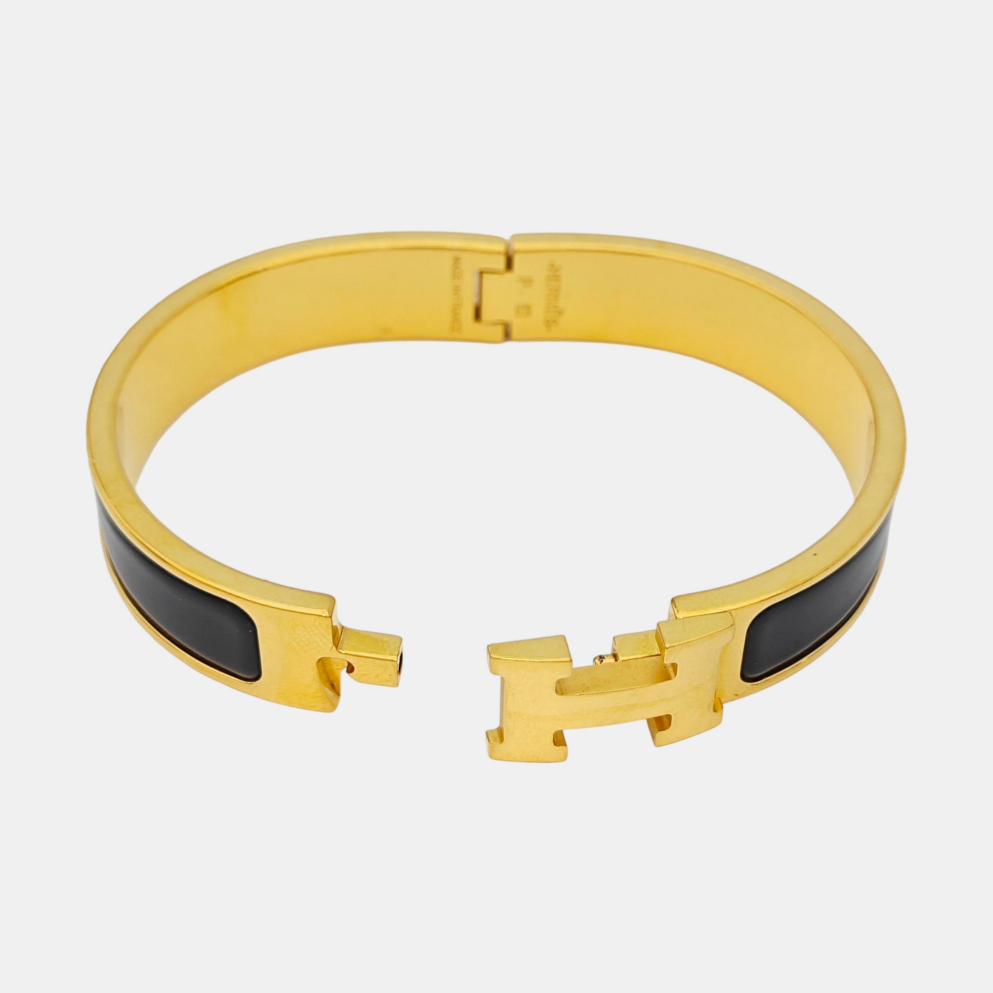 Clic H Metal Gold Bangle
