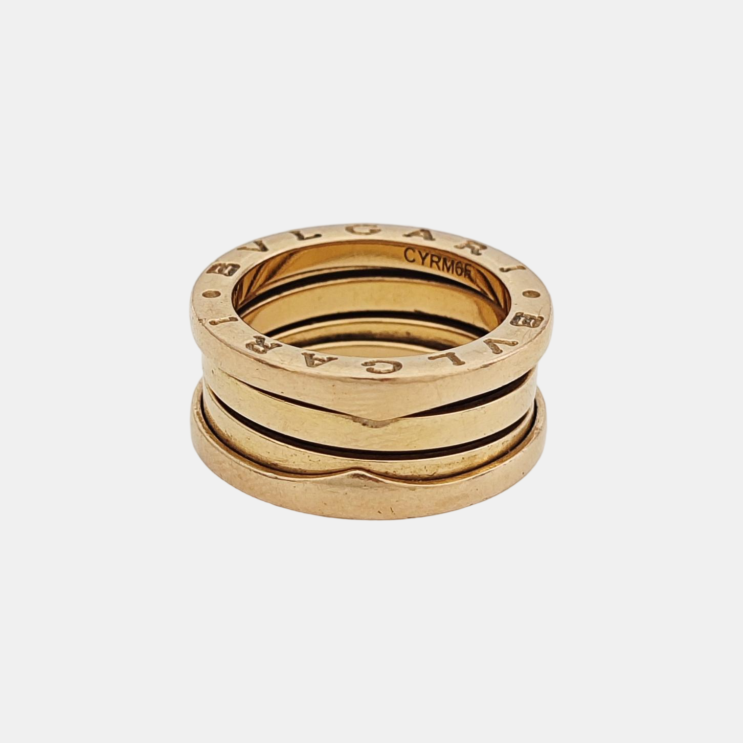 B.ZERO1 18k Rose Gold Ring EU 49