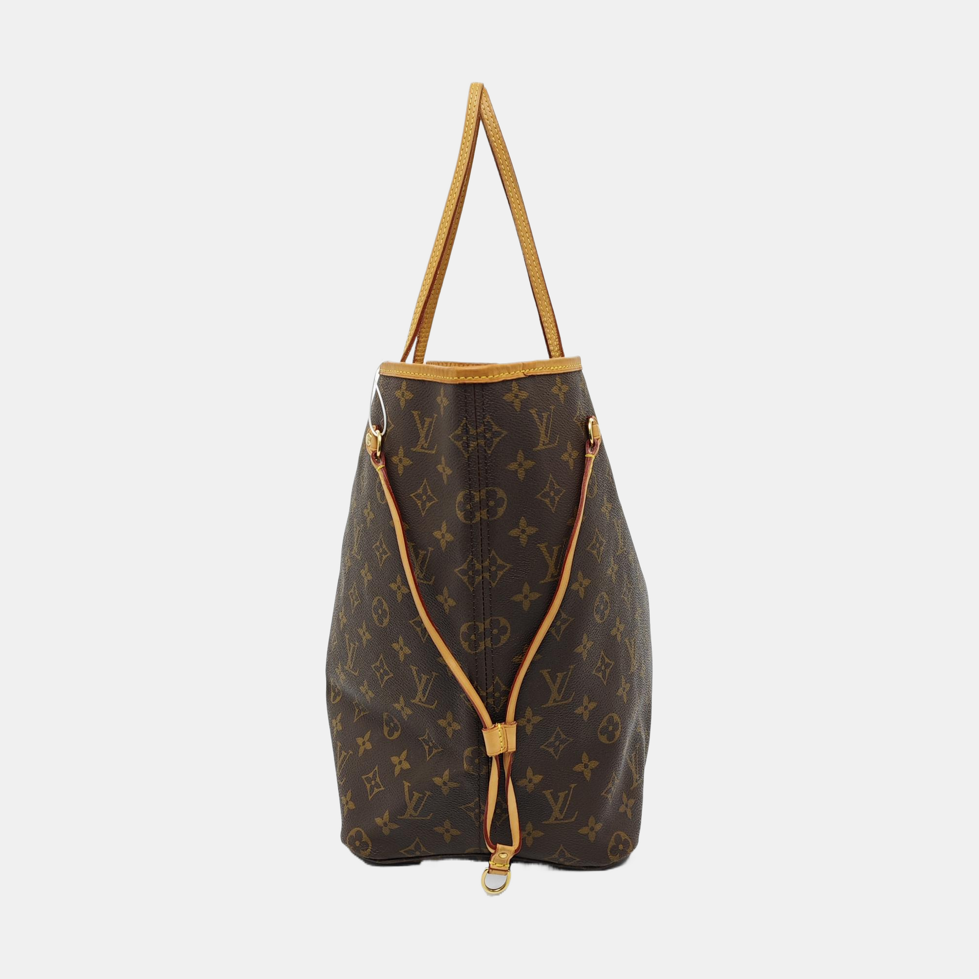 NEVERFULL GM Monogram Coated Canvas Brown