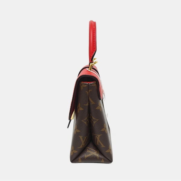 LOCKY BB Monogram Coated Canvas Red