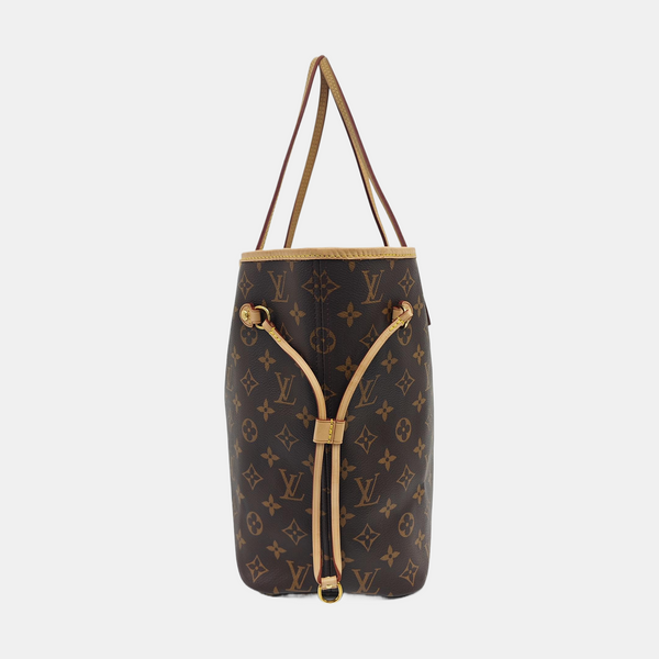 NEVERFULL MM Monogram Coated Canvas Brown