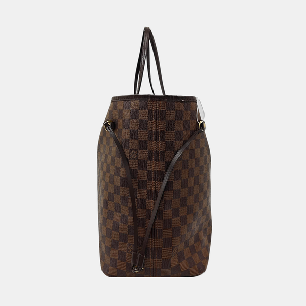 NEVERFULL GM Damier Ebene Coated Canvas Brown