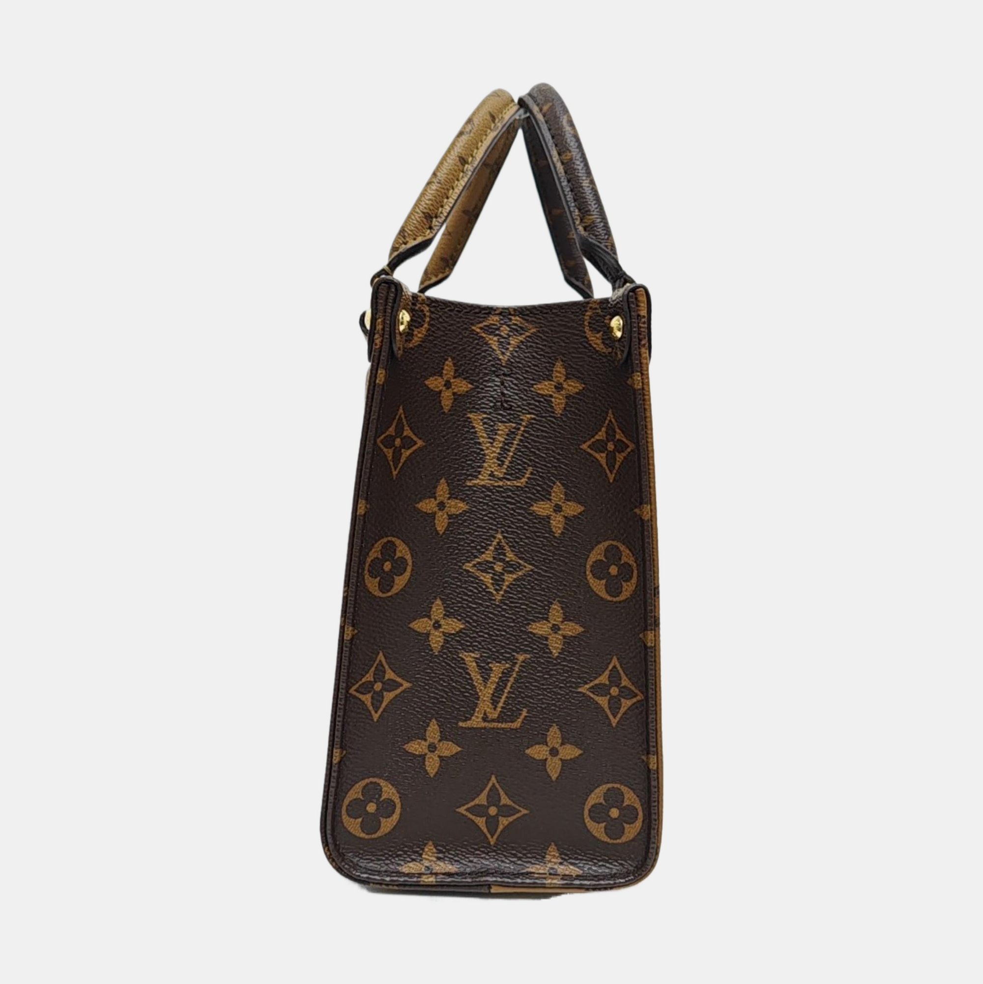 ONTHEGO PM Monogram Coated Canvas Brown