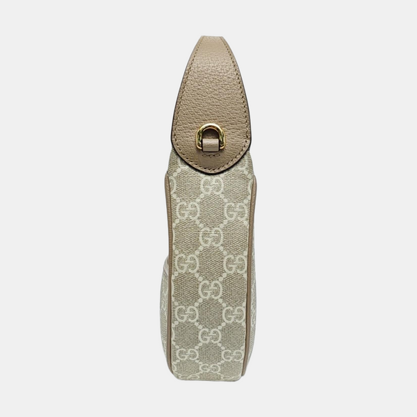 Monogram Coated Canvas Shoulder Bag Beige