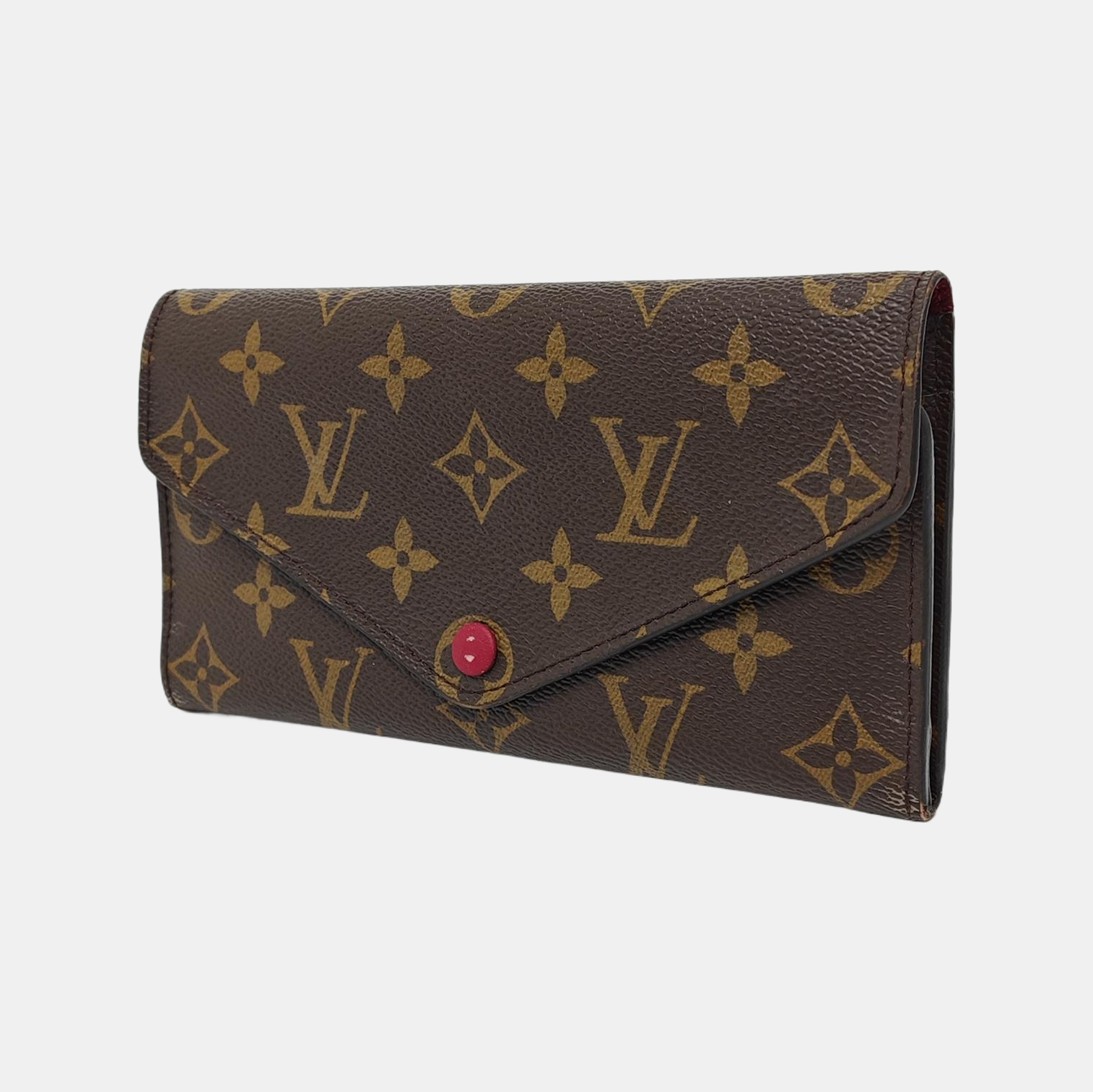 JOSÉPHINE Monogram Coated Canvas Brown Wallet