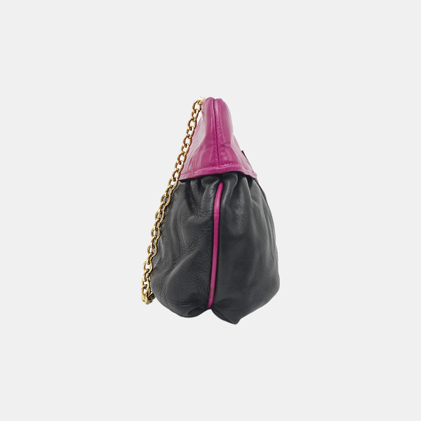Calfskin Top Handle Bag Black