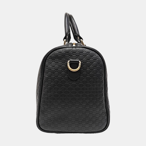 Microguccissima Monogram Calfskin Black