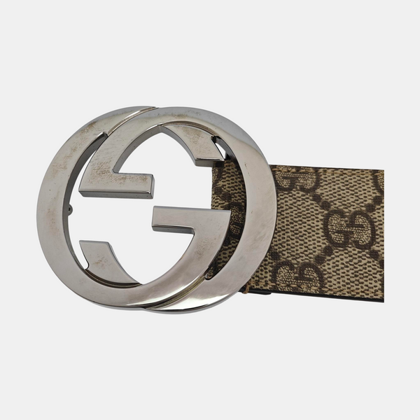 Coated Canvas Belt Beige