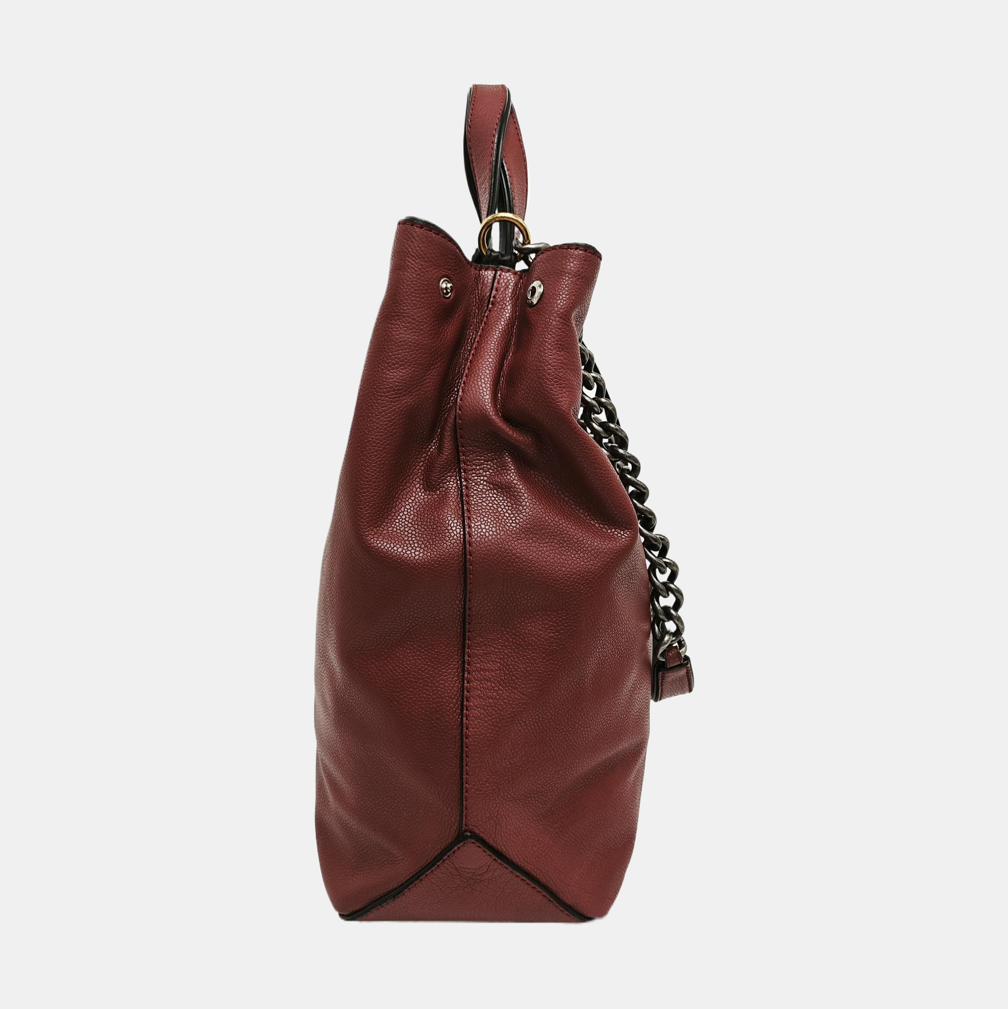 Calfskin Shoulder Bag Red
