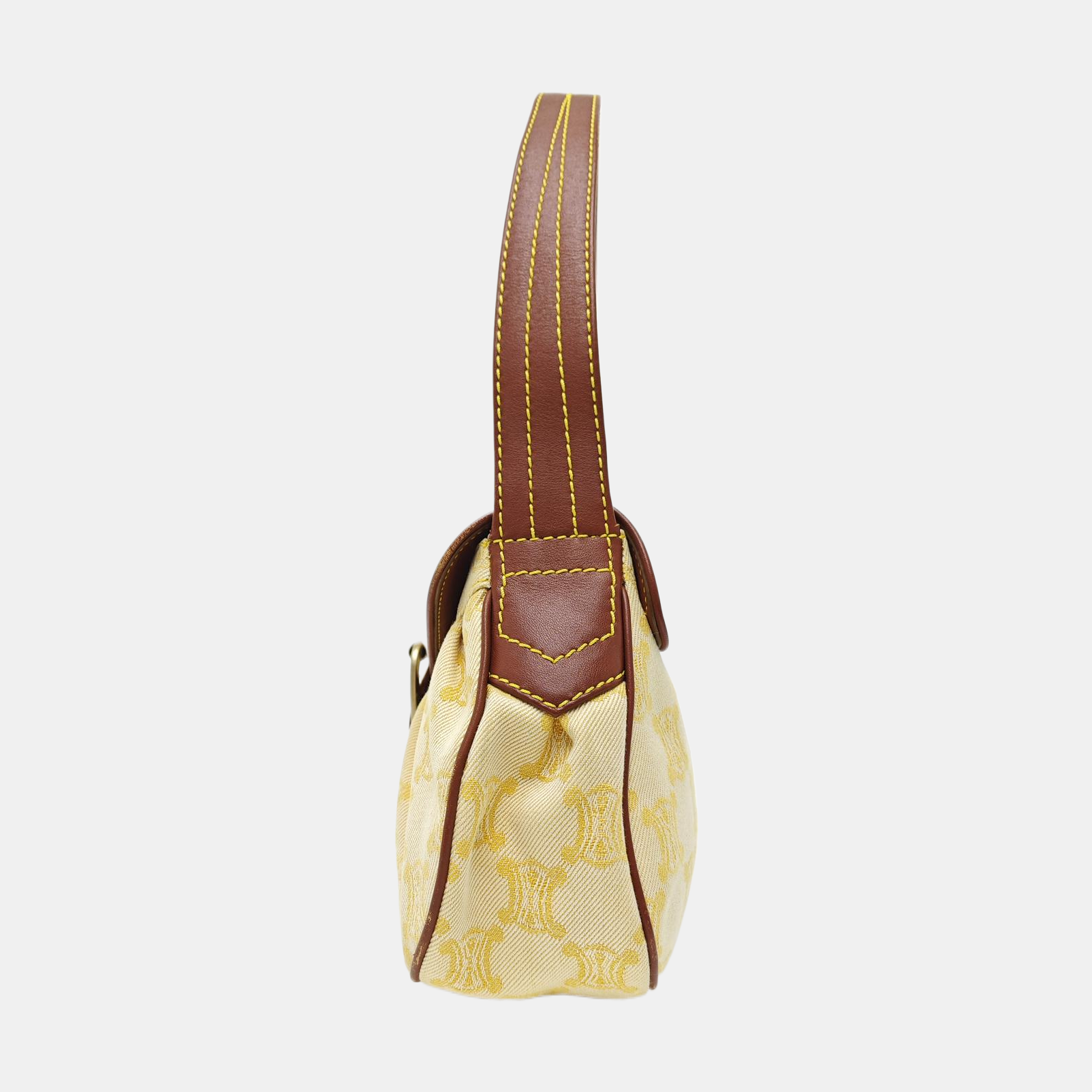 Canvas Top Handle Bag Yellow