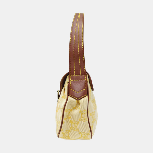 Canvas Top Handle Bag Yellow