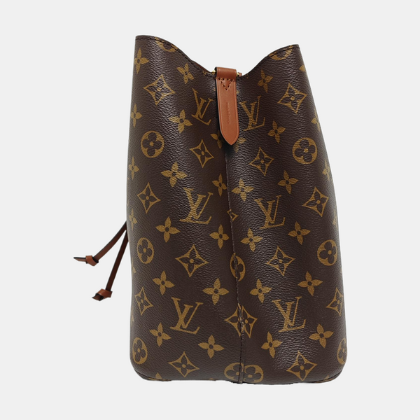 NÉONOÉ MM Monogram Coated Canvas Brown