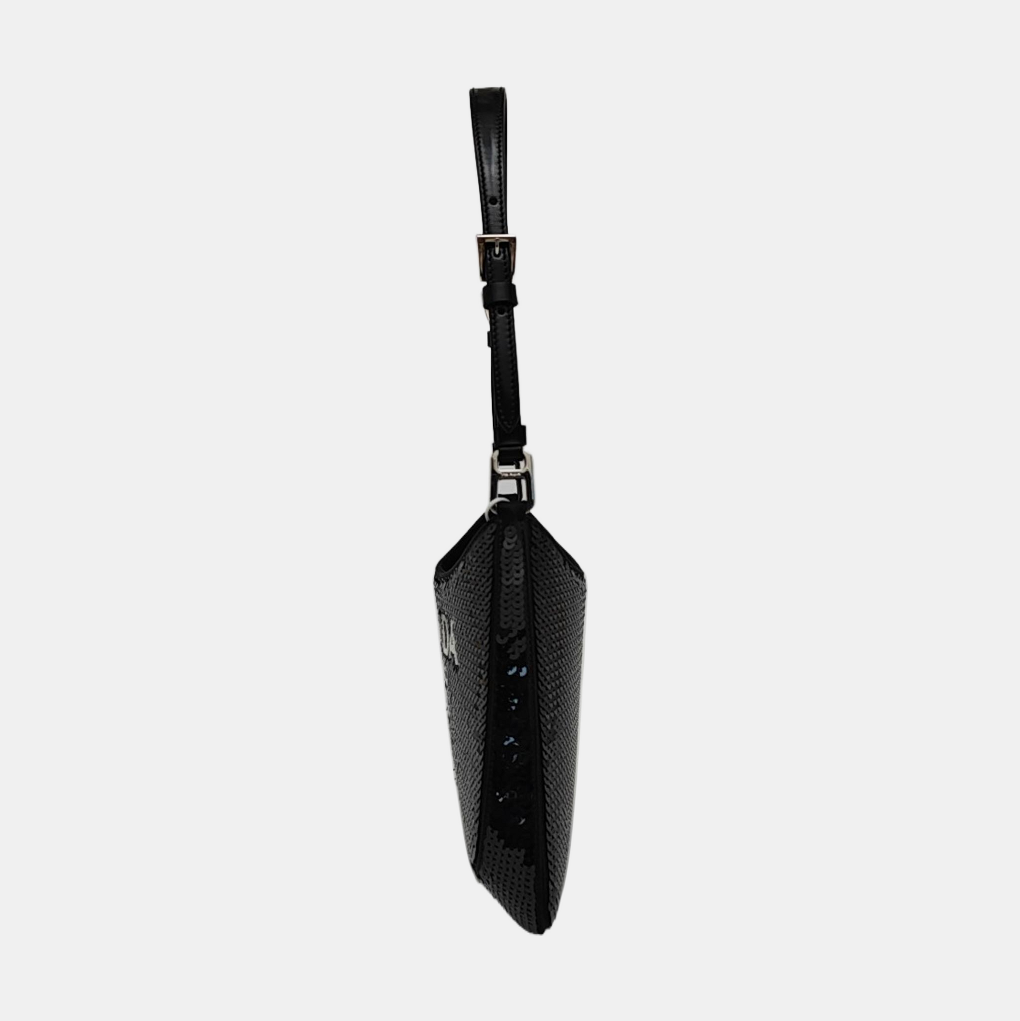 Sequins Shoulder Bag Black