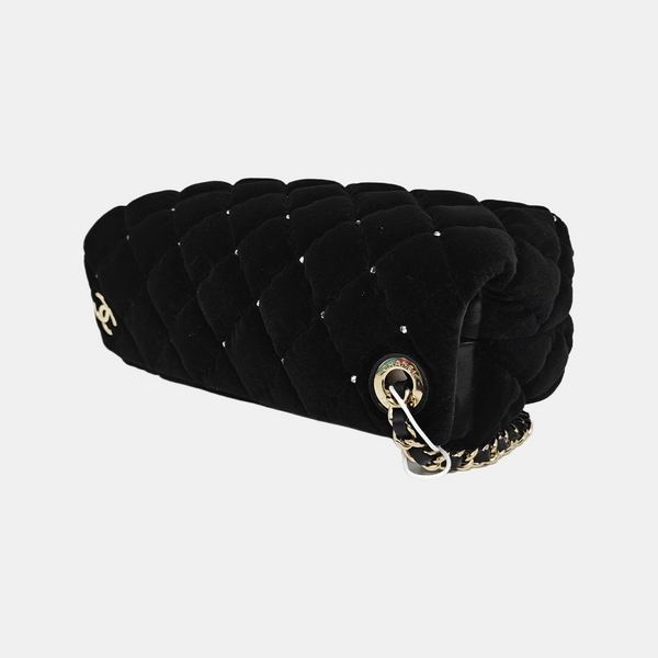 Quilted Velvet Black