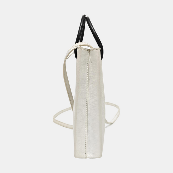 Shopping Bag Calfskin White