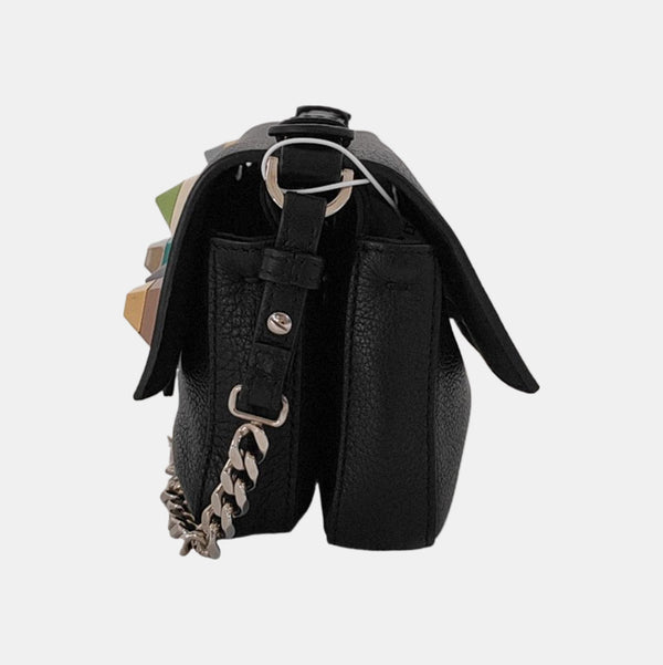 Double Micro Calfskin Black