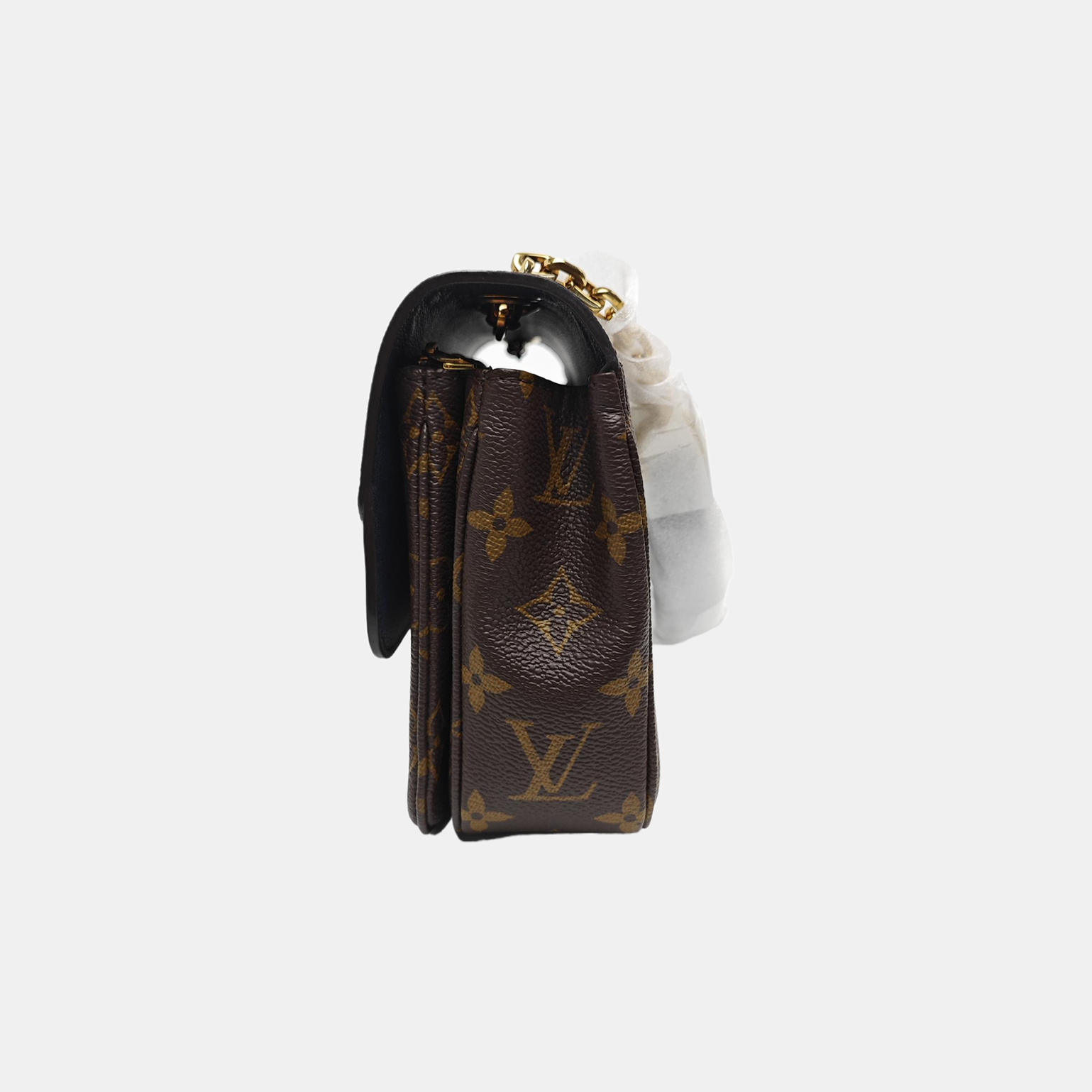 MARCEAU Monogram Coated Canvas Brown
