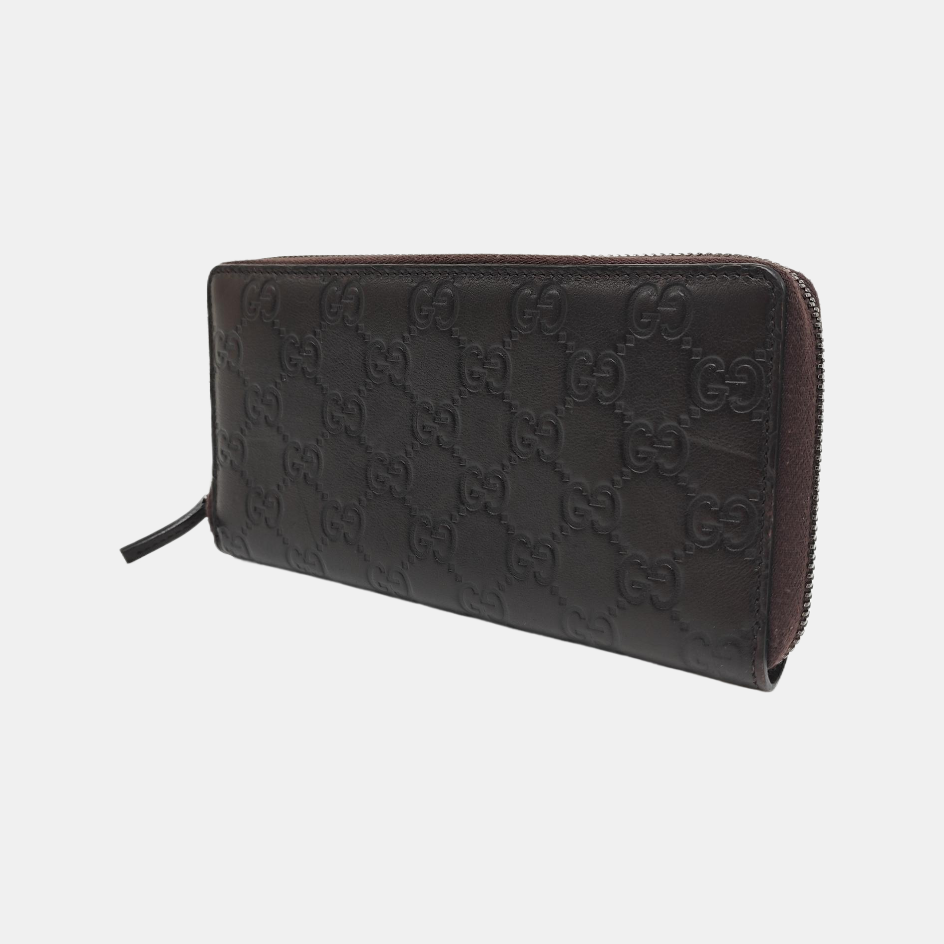 Signature Monogram Calfskin Brown Wallet