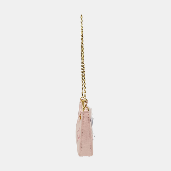 EASY POUCH ON STRAP Monogram Calfskin Pink
