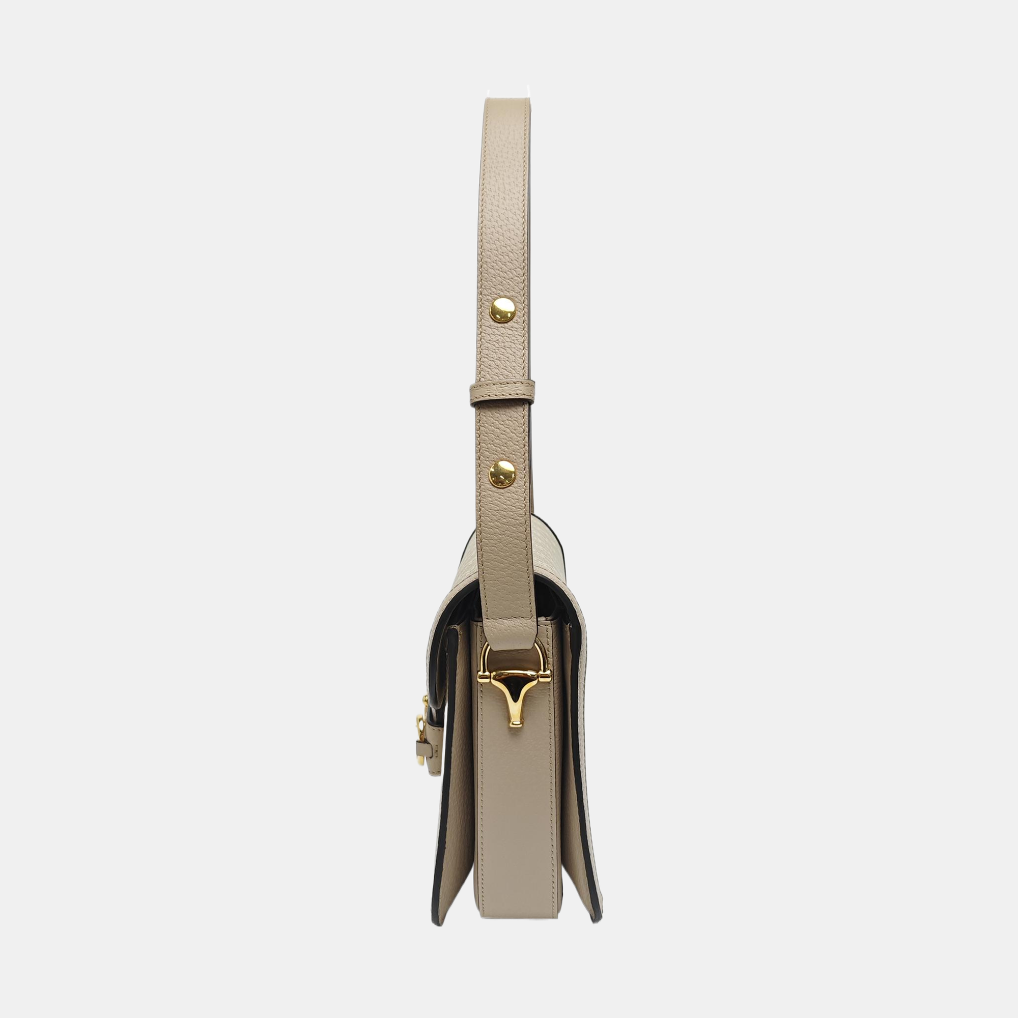 Horsebit 1955 Small Monogram Coated Canvas Beige