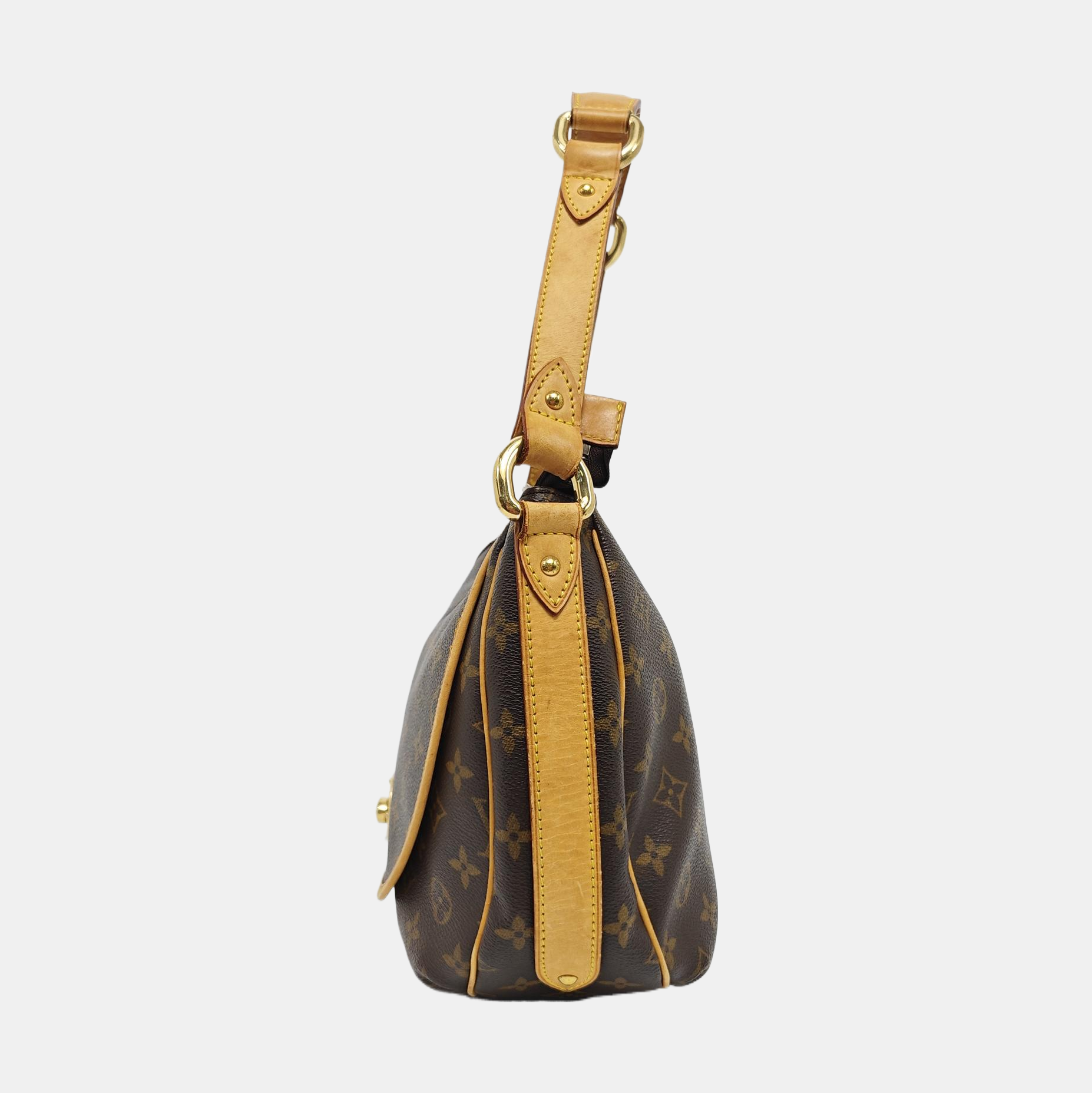 TULUM PM Monogram Coated Canvas Brown