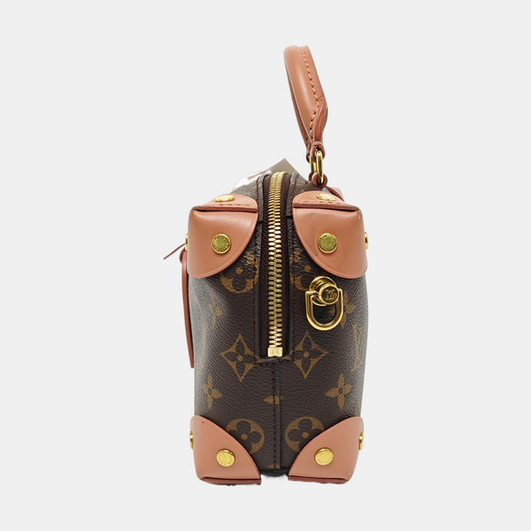 PETITE MALLE Monogram Coated Canvas Brown