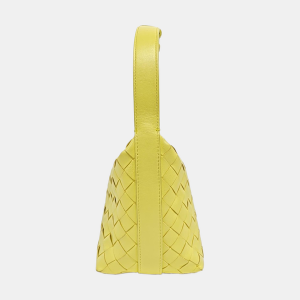 Lambskin Top Handle Bag Yellow