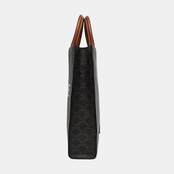 CABAS CELINE Small Coated Canvas Brown