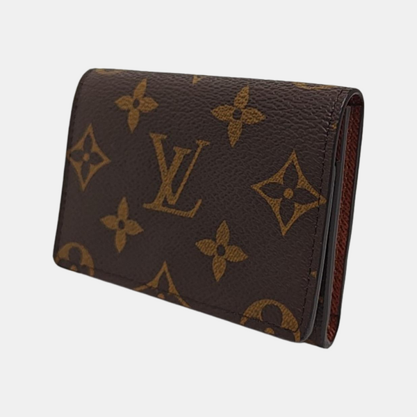 ENVELOPPE Monogram Coated Canvas Brown Wallet