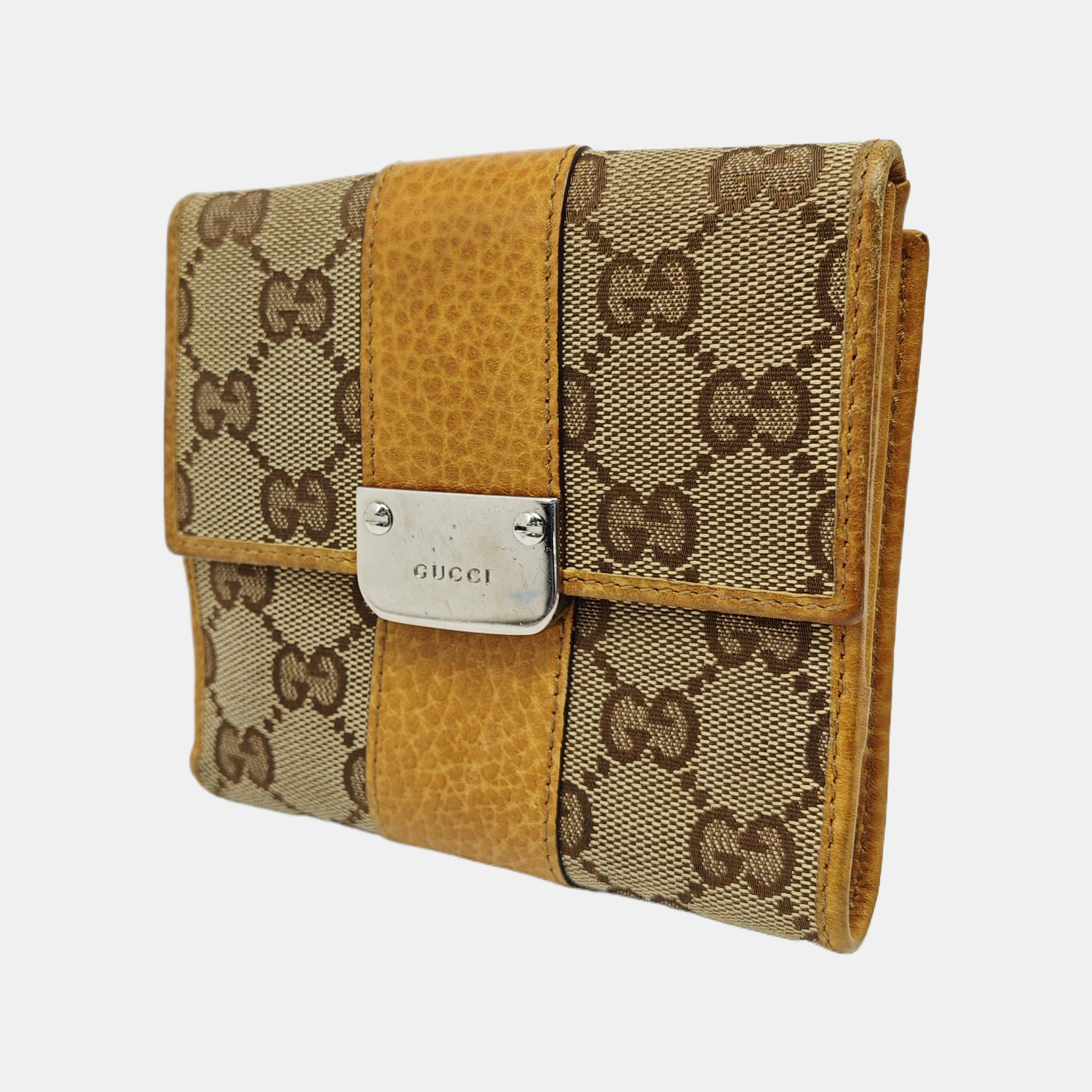Monogram Canvas Wallet Brown