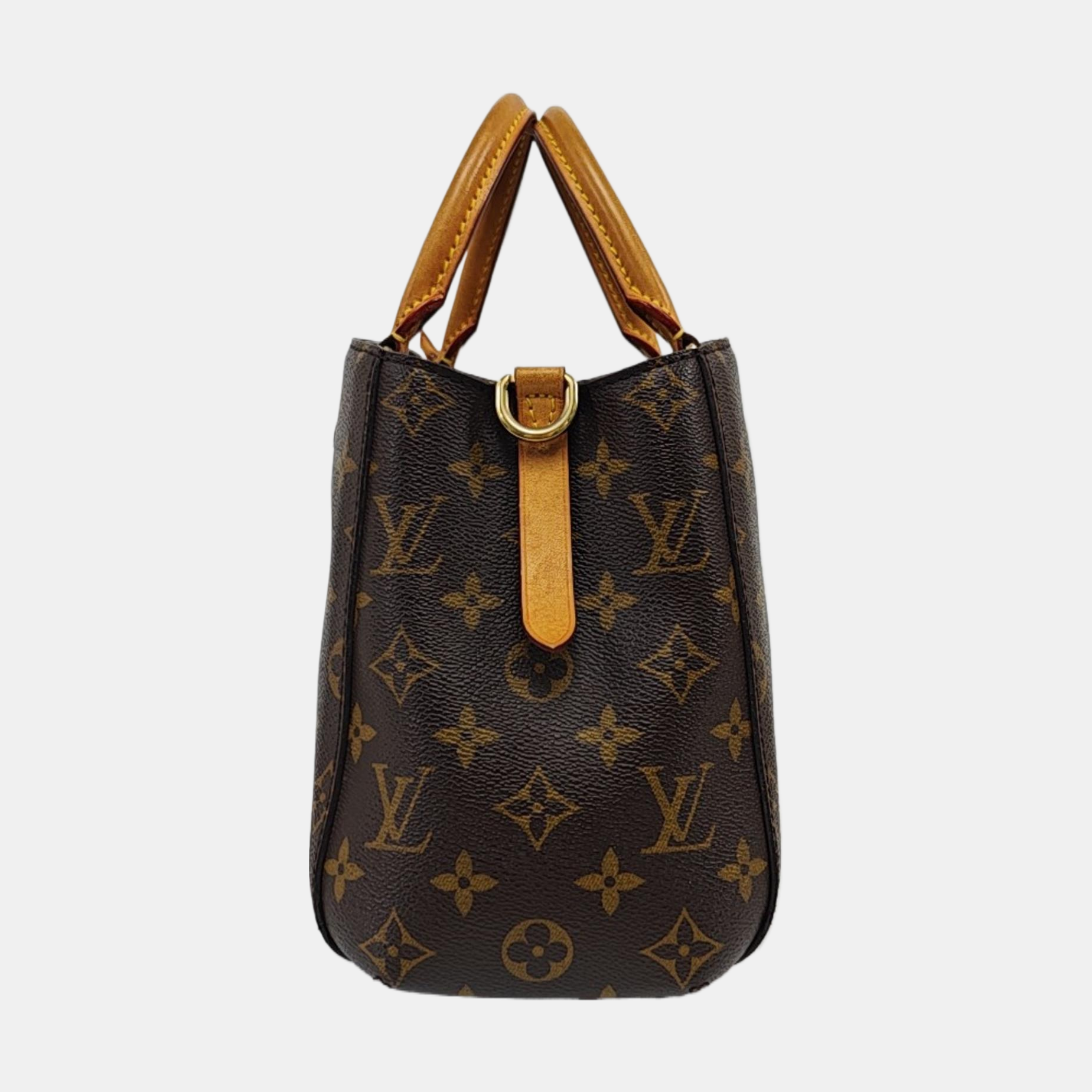 MONTAIGNE BB Monogram Coated Canvas Brown