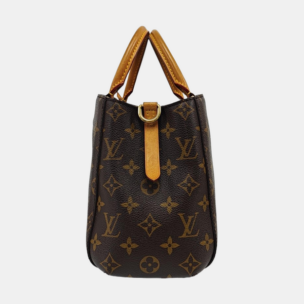 MONTAIGNE BB Monogram Coated Canvas Brown