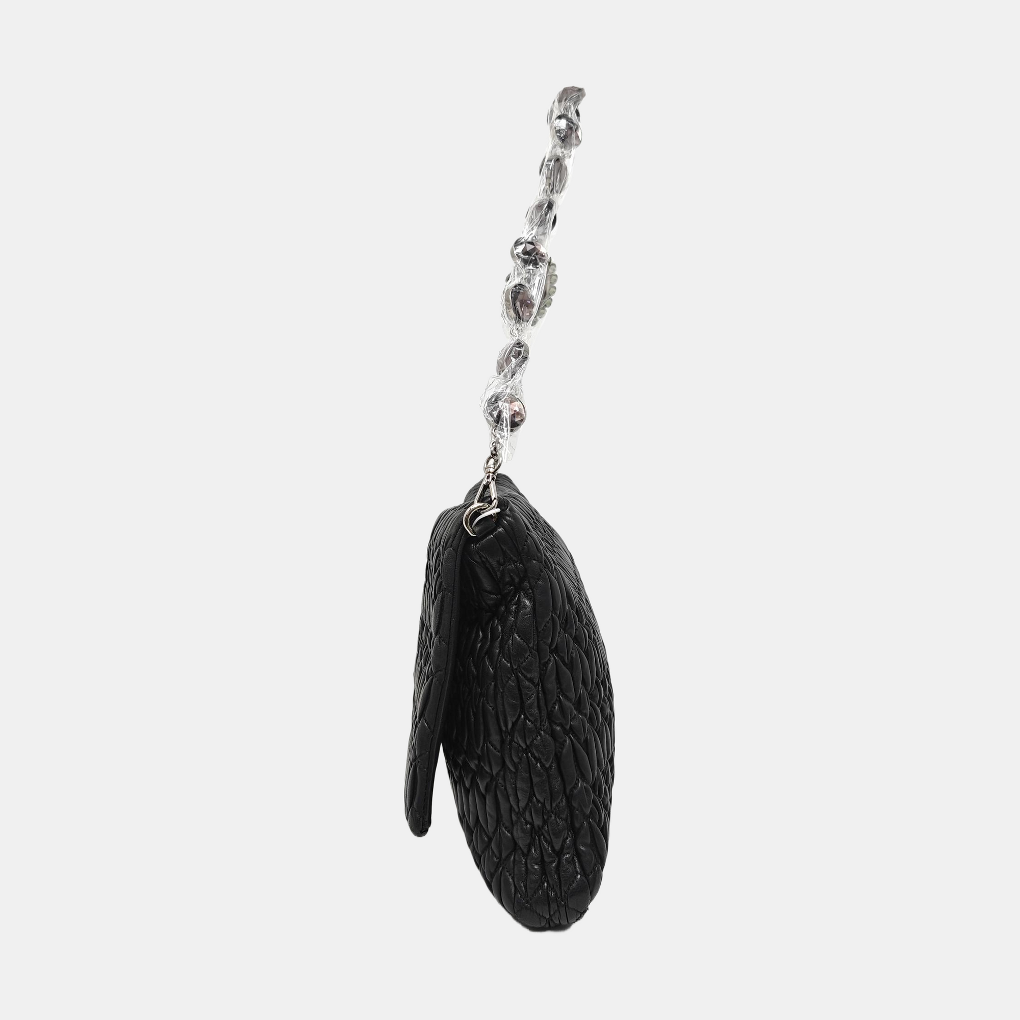 Crystal Lambskin Black