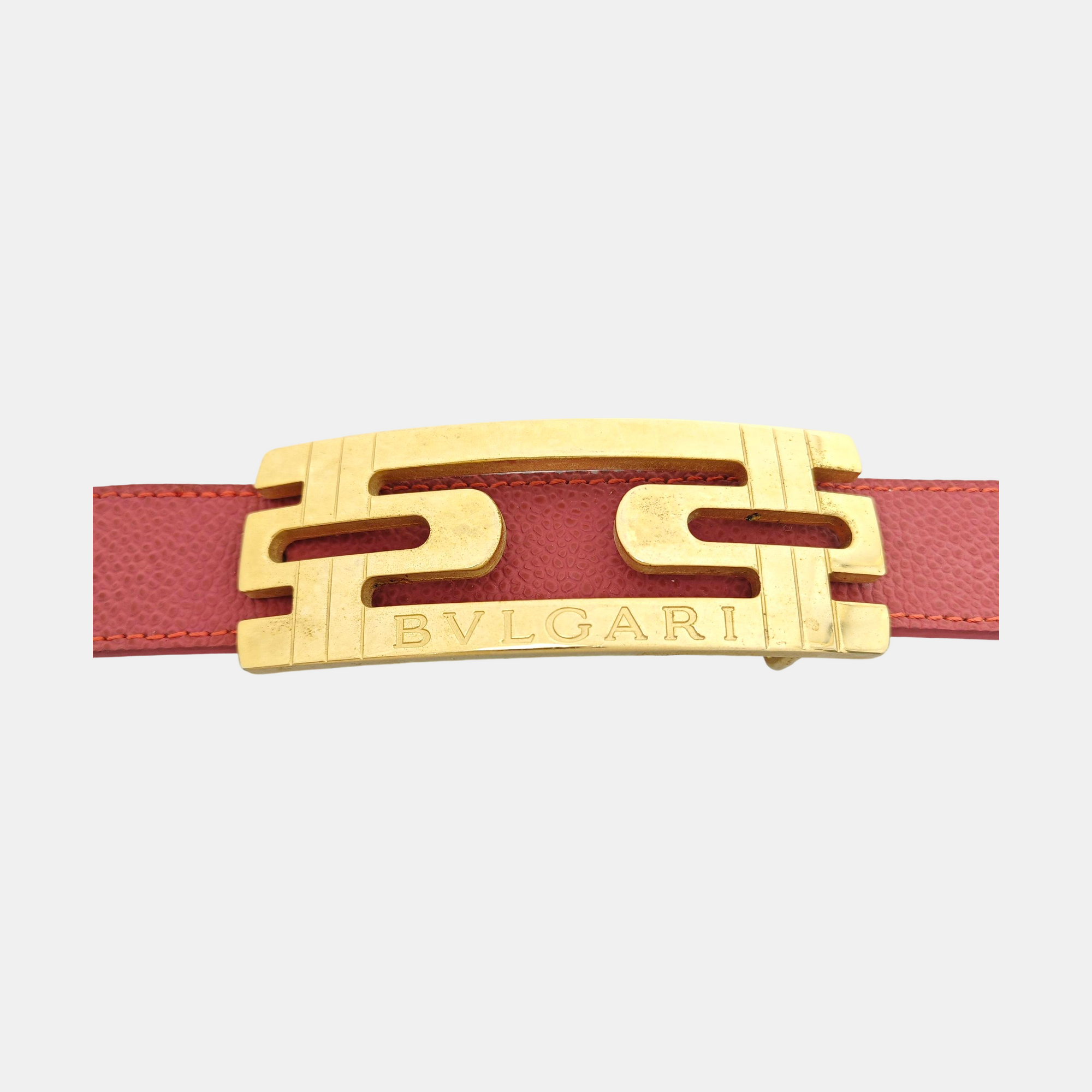 Leather Belt Red