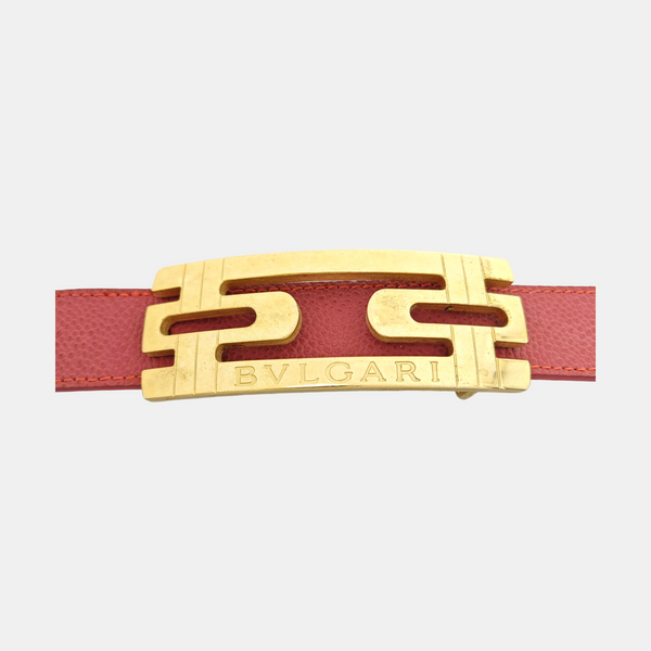 Leather Belt Red