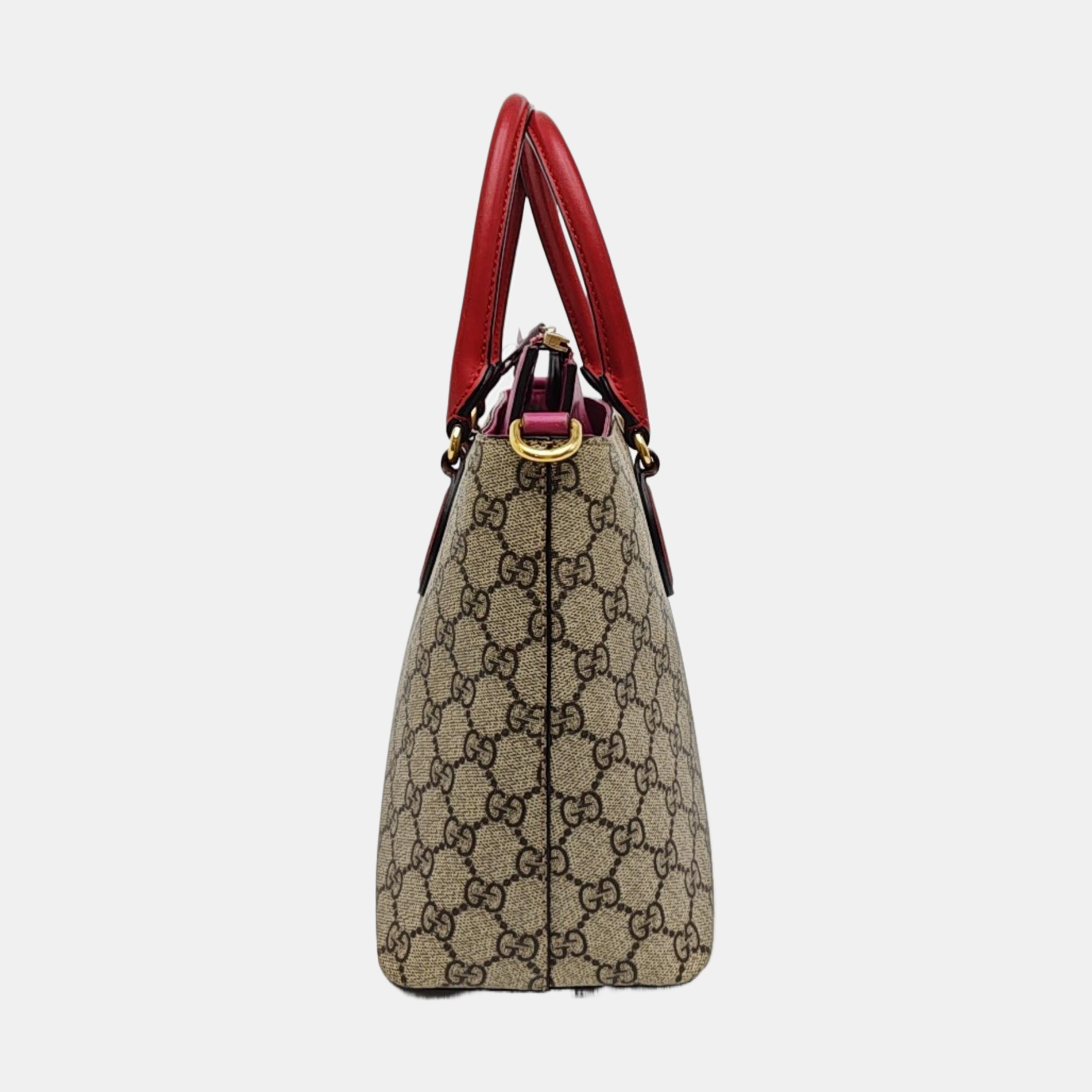 GG Blooms Monogram Coated Canvas Beige