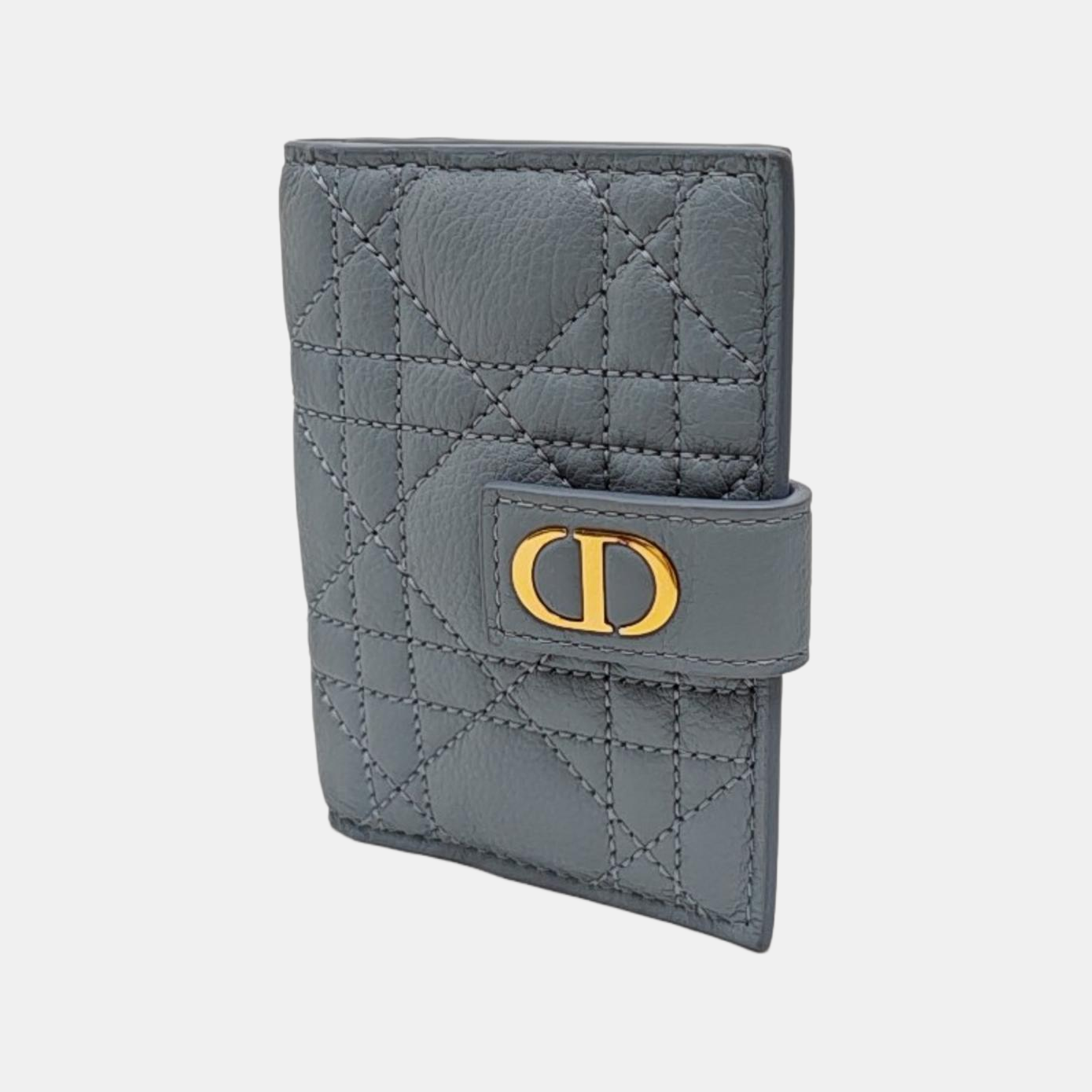 Cannage Lambskin Wallet Blue