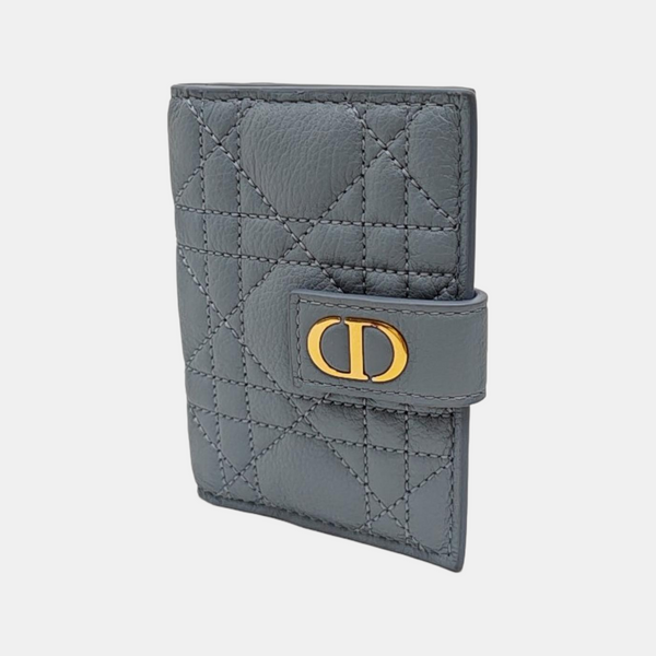 Cannage Lambskin Wallet Blue