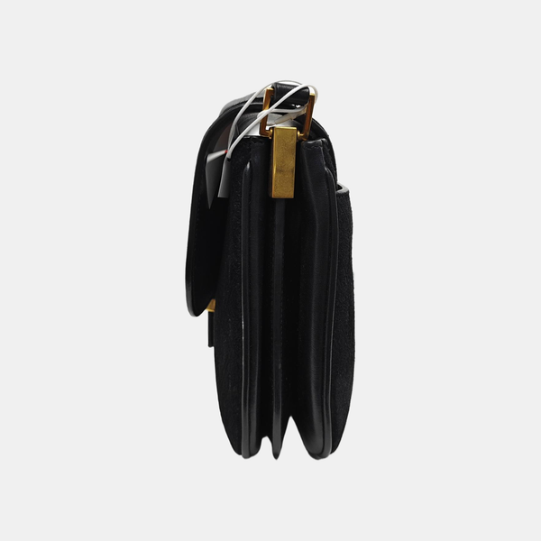 MONOGRAM ALL OVER Small Suede Black