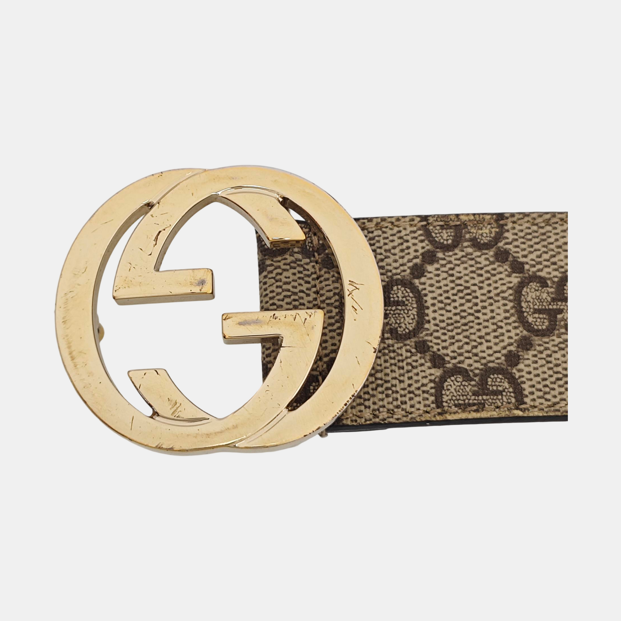 Leather Belt Beige
