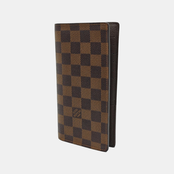 JAMES Damier Ebene Coated Canvas Brown
