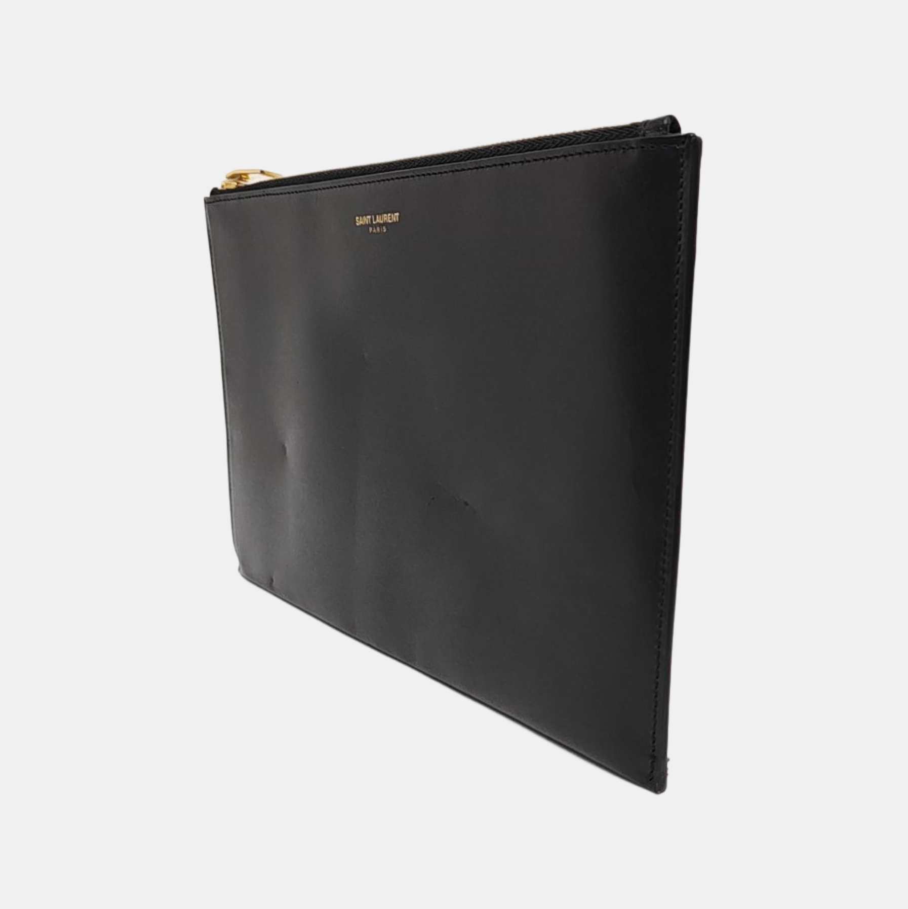Calfskin Clutch Medium Black