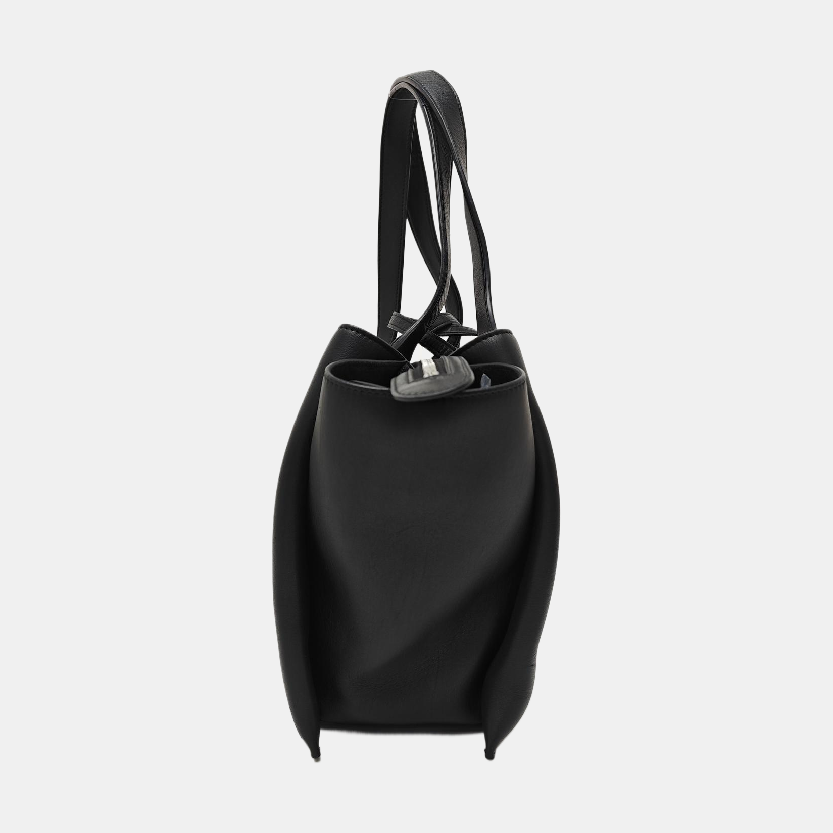 TRI FOLD Medium Calfskin Black