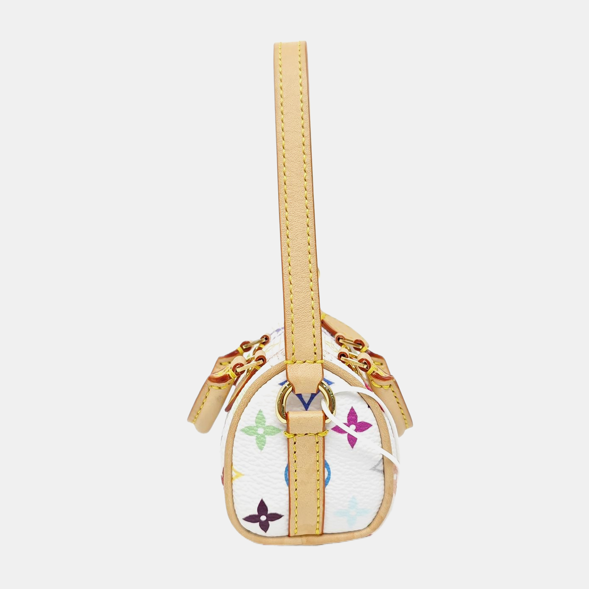 LV × TM SPEEDY Monogram Coated Canvas White